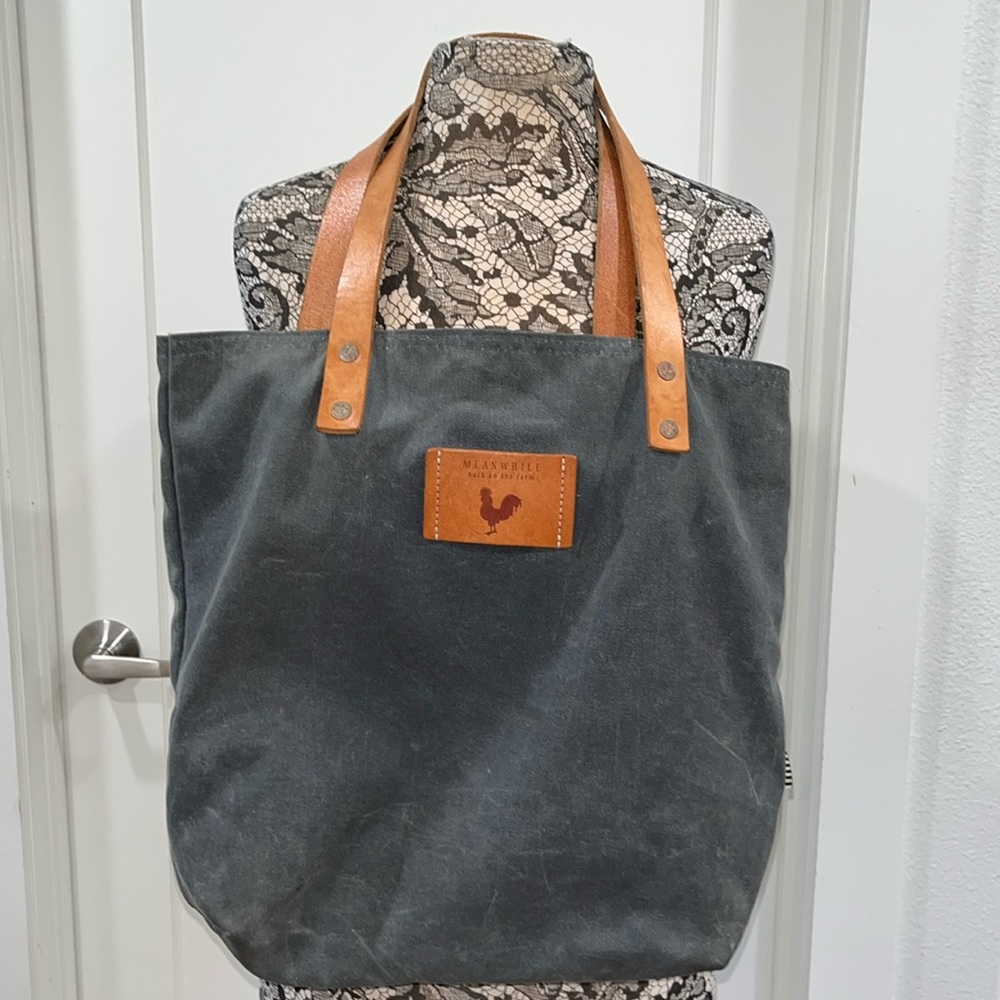 Meanwhile Back on the Farm totebag